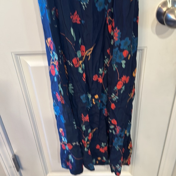 Sea New York Mari Wrap Dress Navy Floral Maxi Wrap Dress Size 0 - Picture 12 of 13